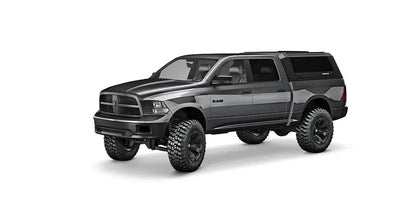 RSI SmartCap RAM 1500 Truck Bed Cap SmartCapEVO Sport Matte Black For 09-24 DS (Classic Body Style) RAM 1500 6.4 Foot Standard Bed SmartCap by RSI SmartCap
