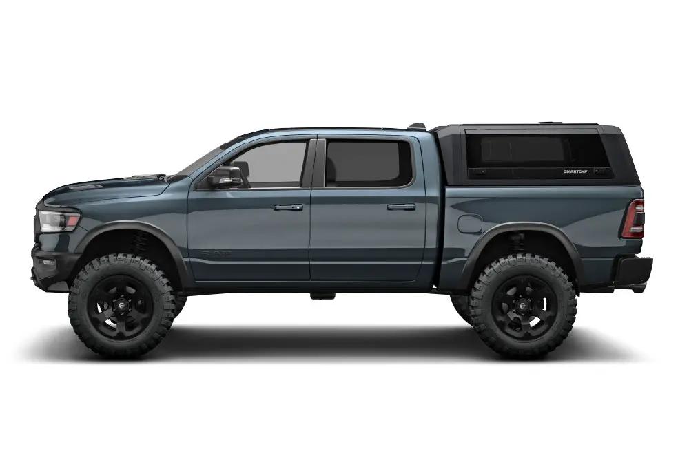 RSI SmartCap RAM 1500 Truck Bed Cap SmartCapEVO Sport Matte Black For 19-26 RAM 1500 6.4 Foot Standard Bed SmartCap by RSI SmartCap