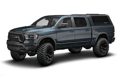 RSI SmartCap RAM 1500 Truck Bed Cap SmartCapEVO Sport Matte Black For 19-26 RAM 1500 6.4 Foot Standard Bed SmartCap by RSI SmartCap