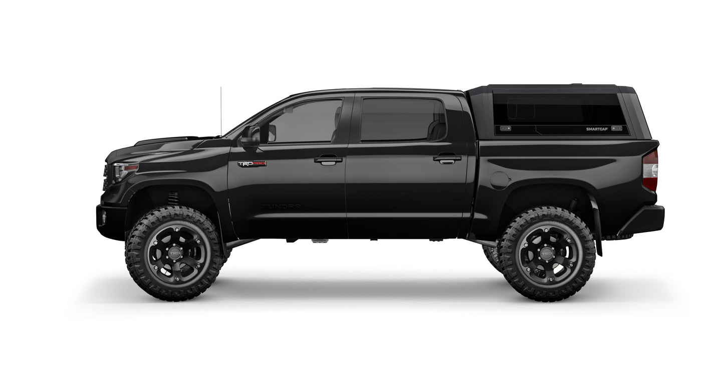 Tapa de caja de camioneta Tundra SmartCap EVO Sport Negro Mate para Toyota Tundra 22-26 de caja estándar de 6.5 pies SmartCap