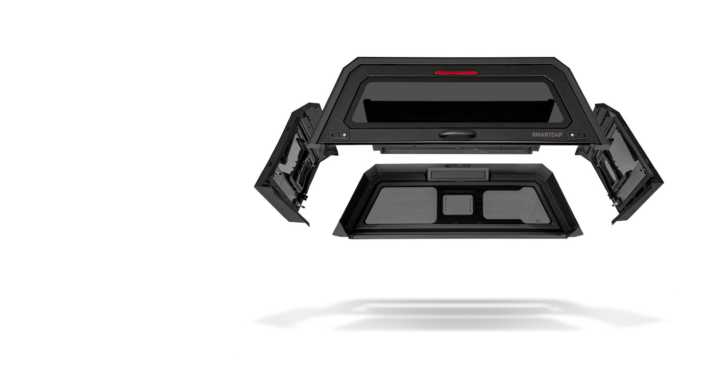 Tapa de Caja de Camioneta Tacoma SmartCapEVO Sport Negro Mate Para Toyota Tacoma 24-26 Caja Corta de 5 Pies RSI SmartCap