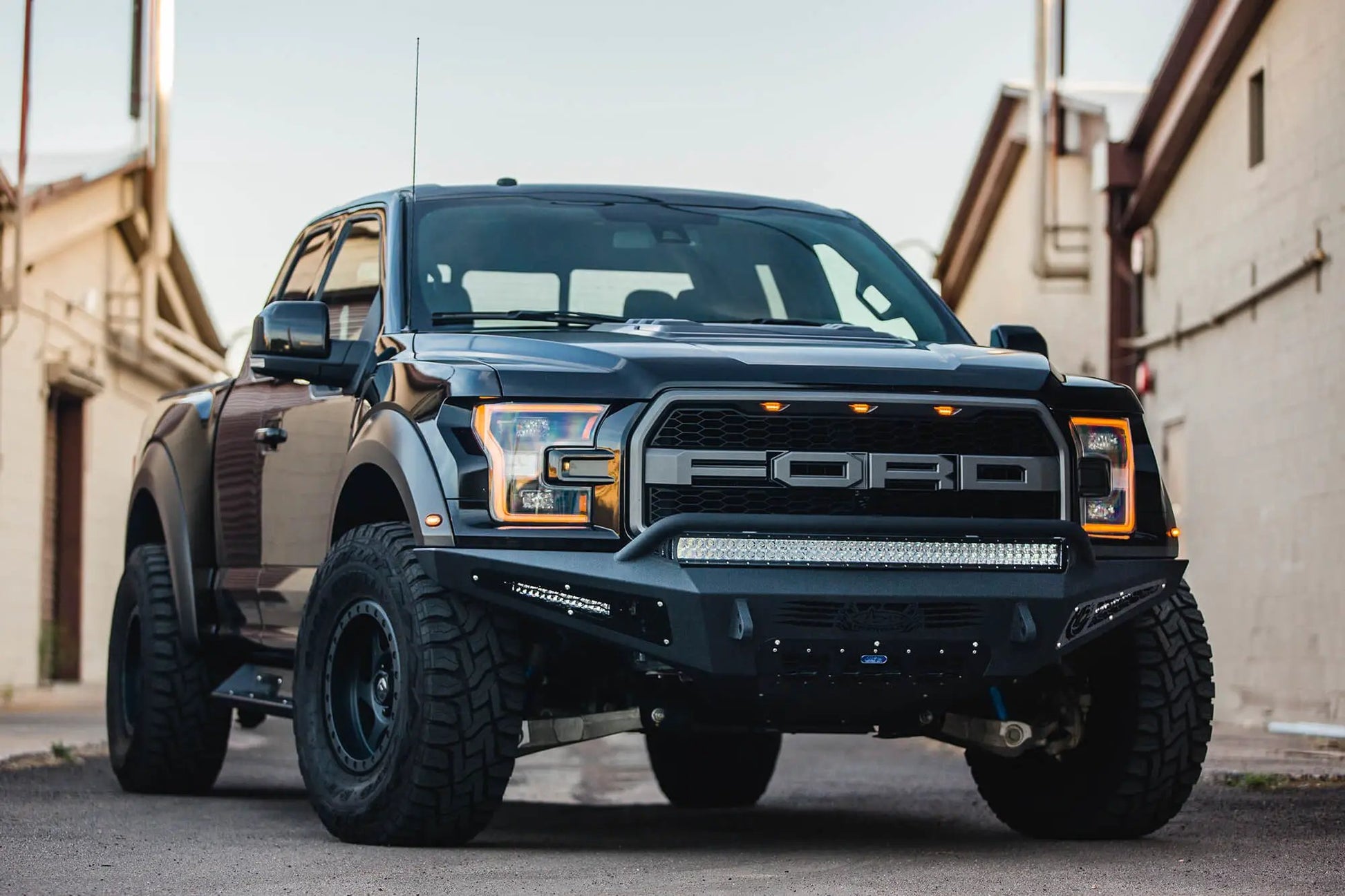 Addictive Desert Designs 2017 - 2020 Ford Raptor HoneyBadger Front Bumper by Addictive Desert Designs