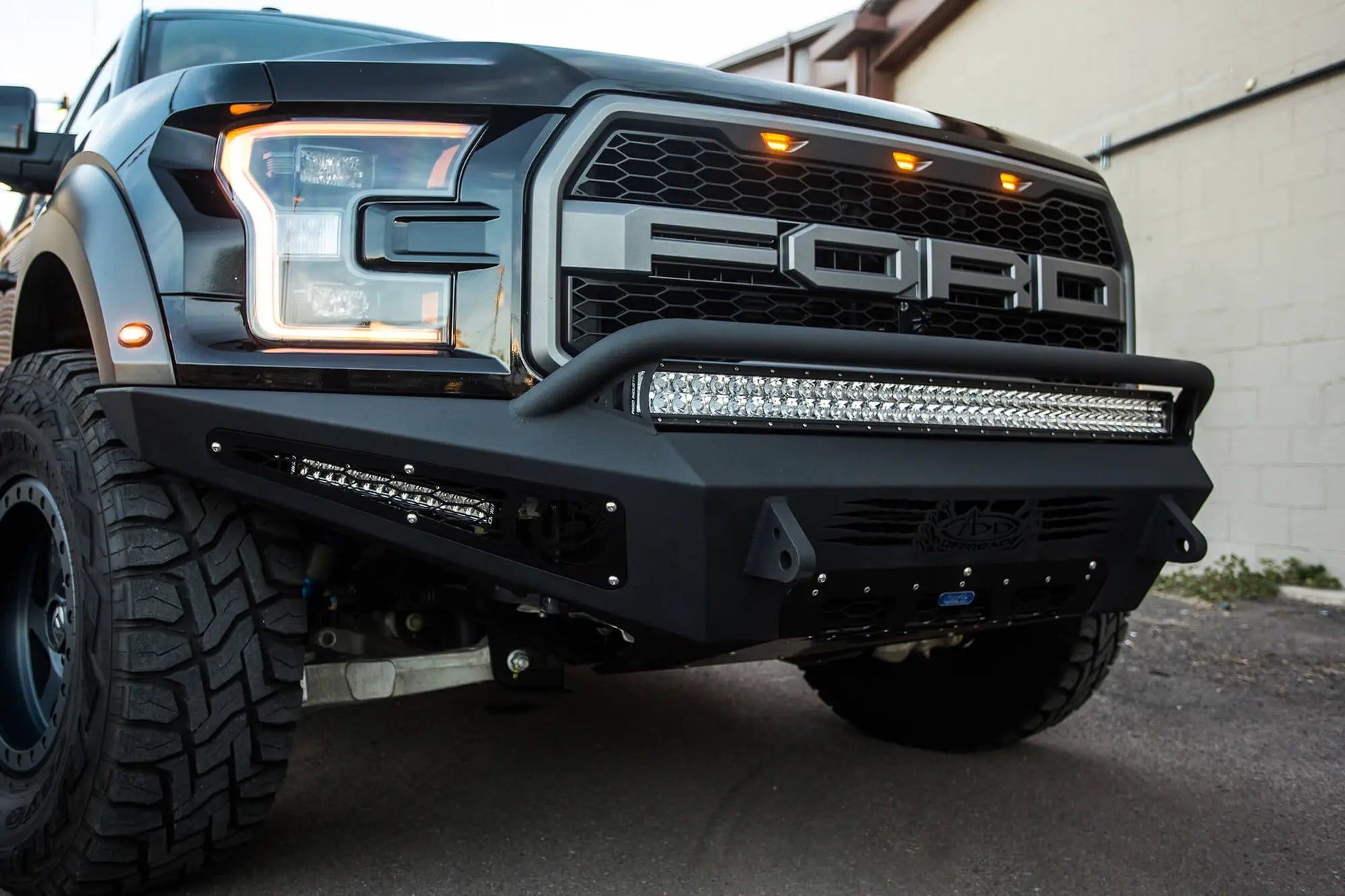 Addictive Desert Designs 2017 - 2020 Ford Raptor HoneyBadger Front Bumper by Addictive Desert Designs