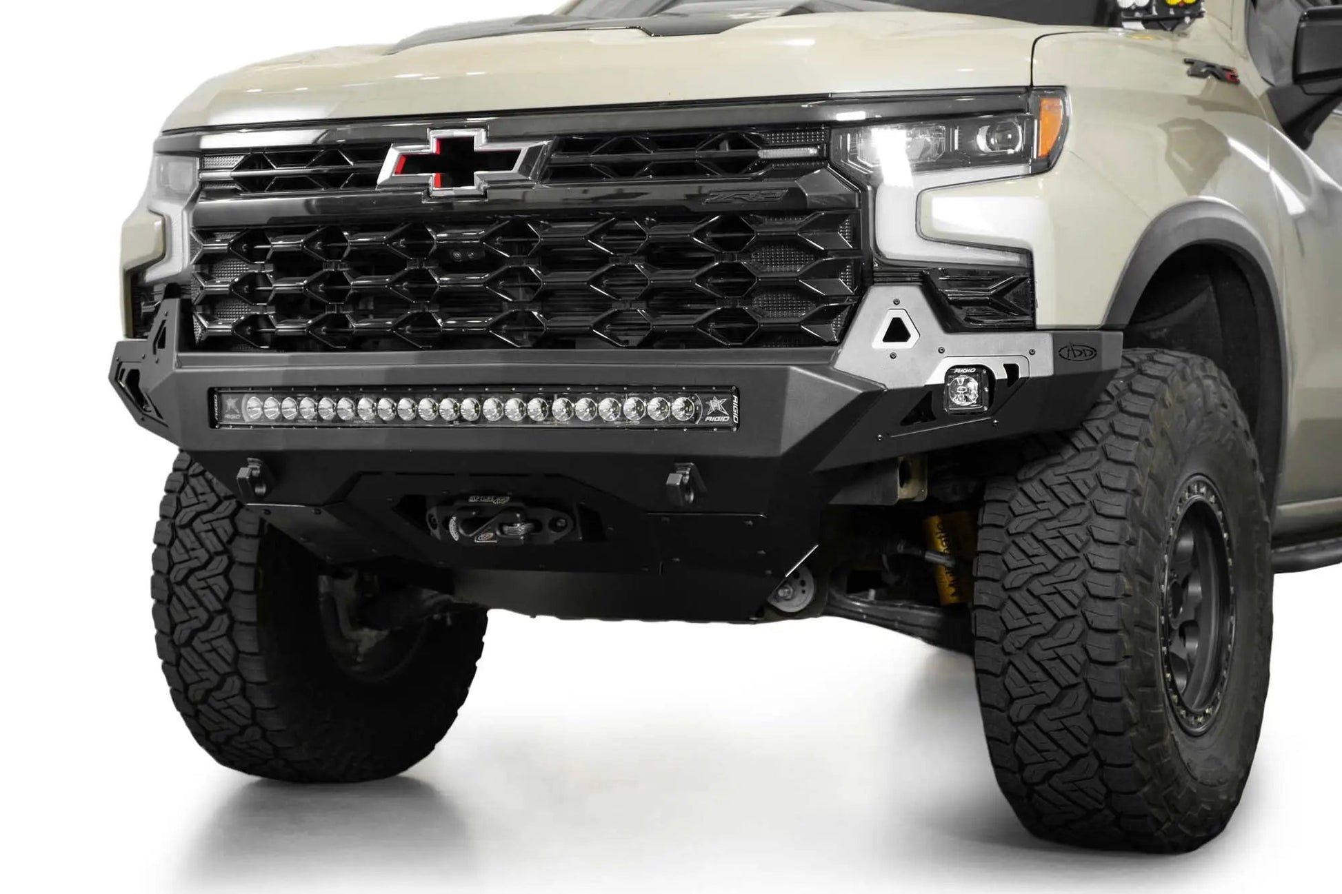 Addictive Desert Designs Chevy Silverado 1500 ZR2 Stealth Fighter Front Bumper by Addictive Desert Designs