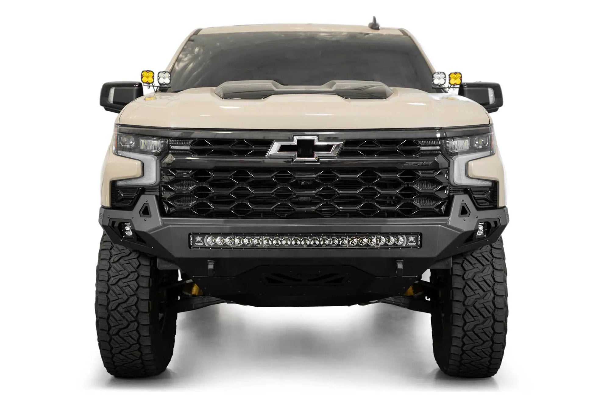 Addictive Desert Designs Chevy Silverado 1500 ZR2 Stealth Fighter Front Bumper by Addictive Desert Designs