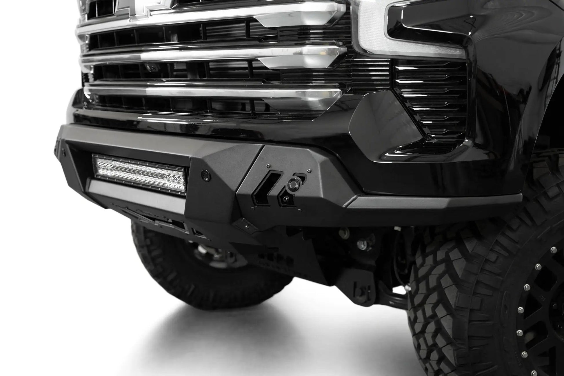 Addictive Desert Designs Chevy Silverado 1500 Black Label Front Bumper by Addictive Desert Designs
