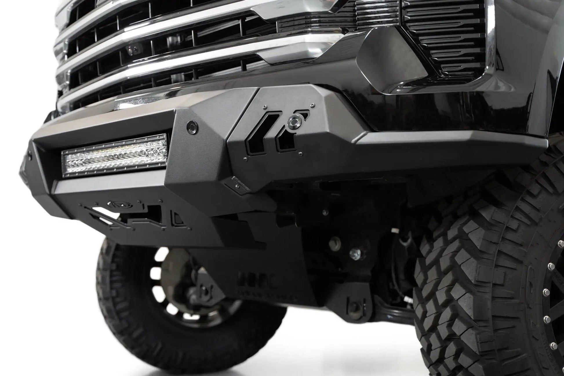 Addictive Desert Designs Chevy Silverado 1500 Black Label Front Bumper by Addictive Desert Designs