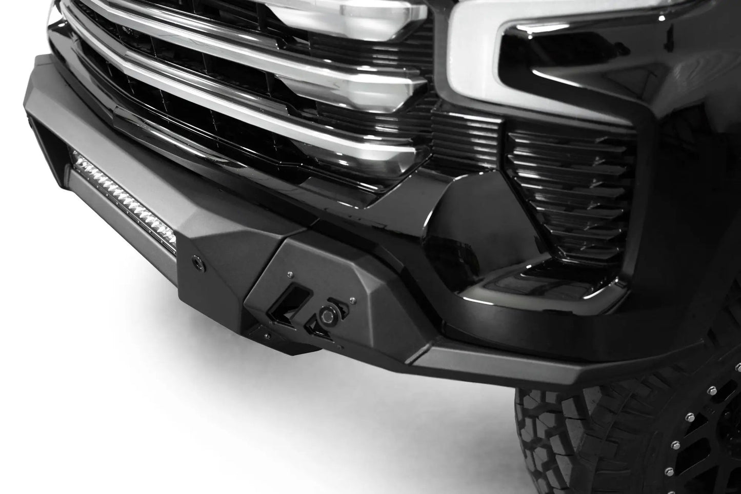 Addictive Desert Designs Chevy Silverado 1500 Black Label Front Bumper by Addictive Desert Designs