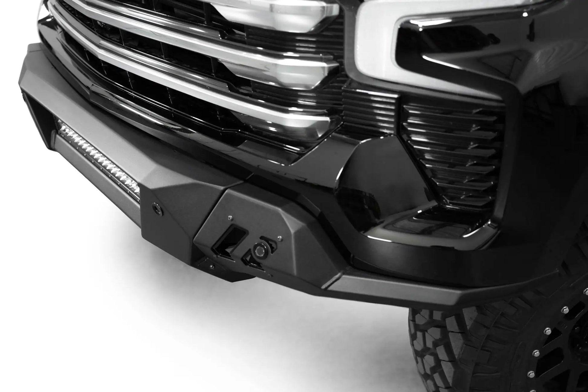 Addictive Desert Designs Chevy Silverado 1500 Black Label Front Bumper by Addictive Desert Designs