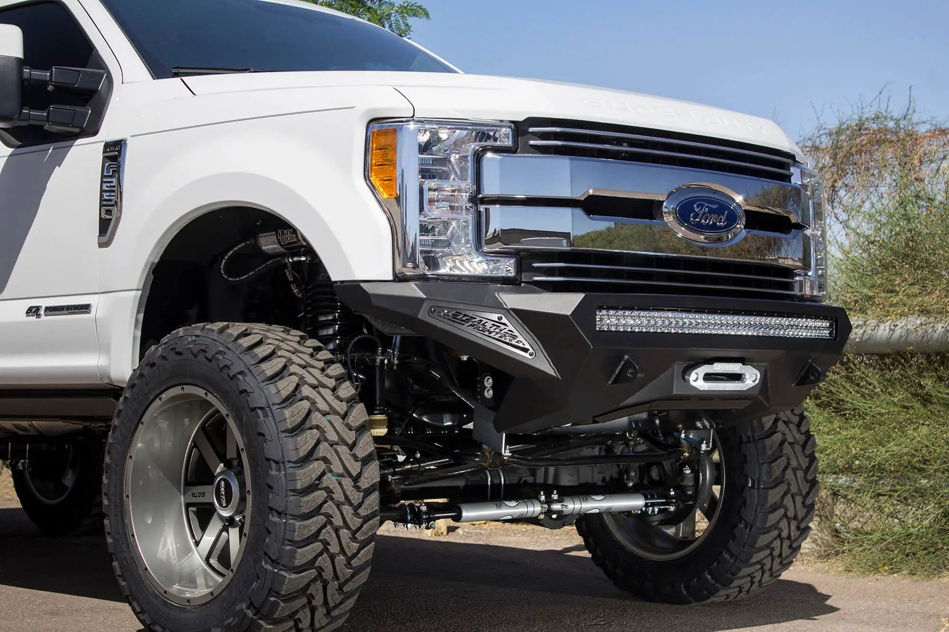 Addictive Desert Designs 2017 - 2022 Ford Super Duty Stealth Fighter Front Bumper by Addictive Desert Designs