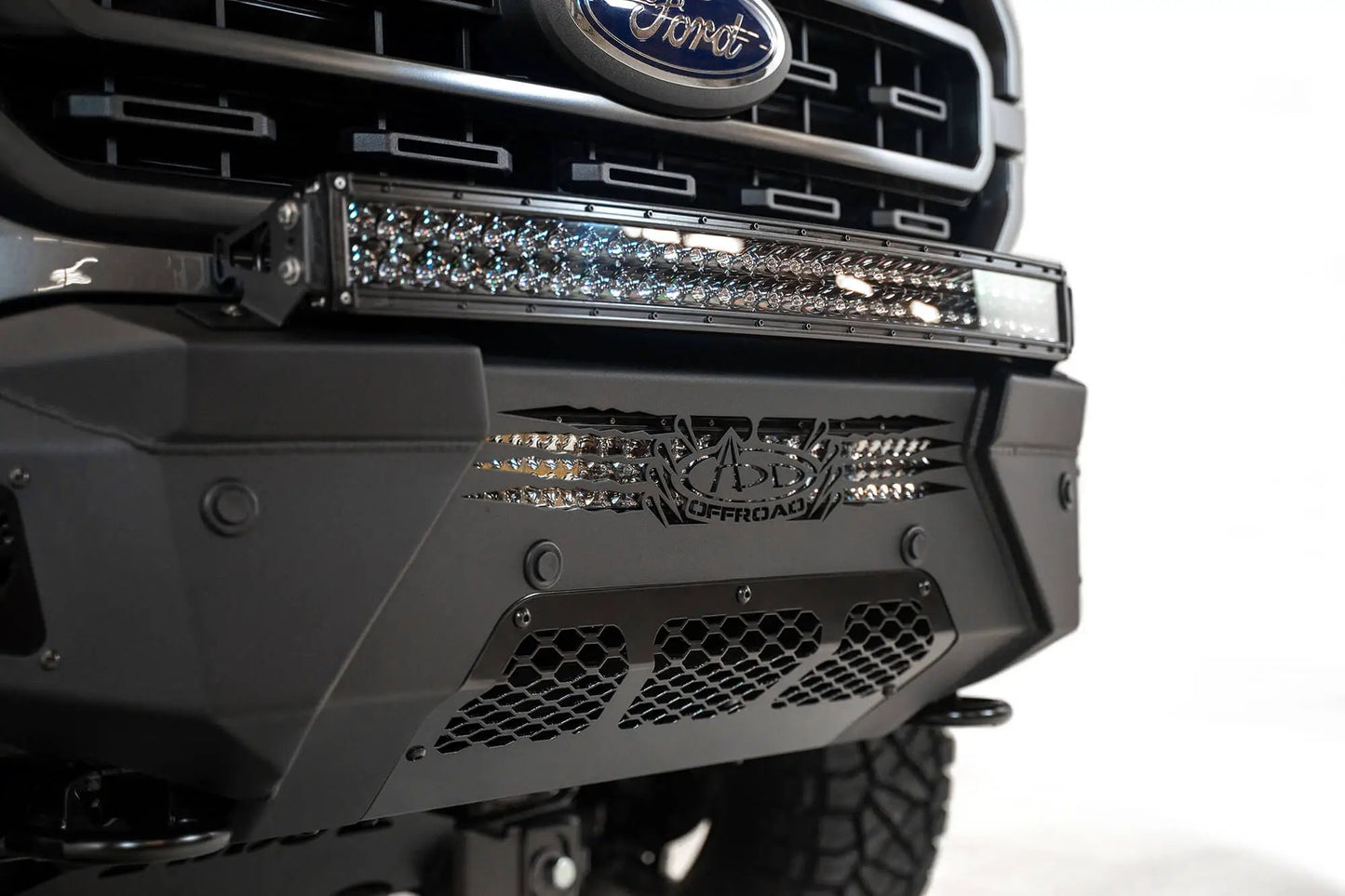 Addictive Desert Designs 2021 - 2023 Ford F-150 HoneyBadger Front Bumper by Addictive Desert Designs