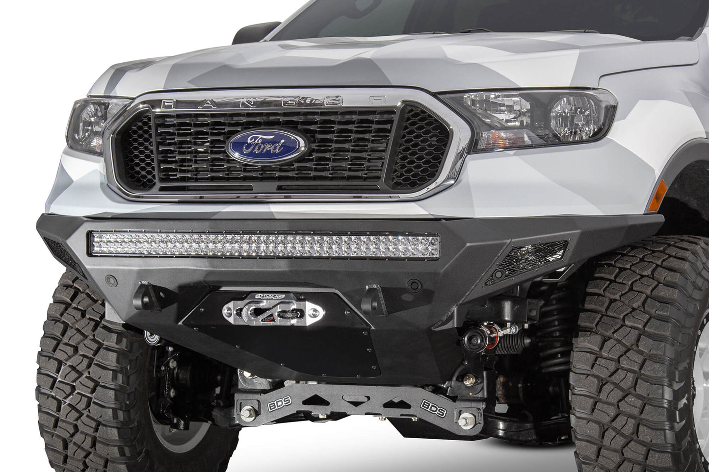 Addictive Desert Designs 2019 - 2022 Ford Ranger Stealth Fighter Front Bumper by Addictive Desert Designs