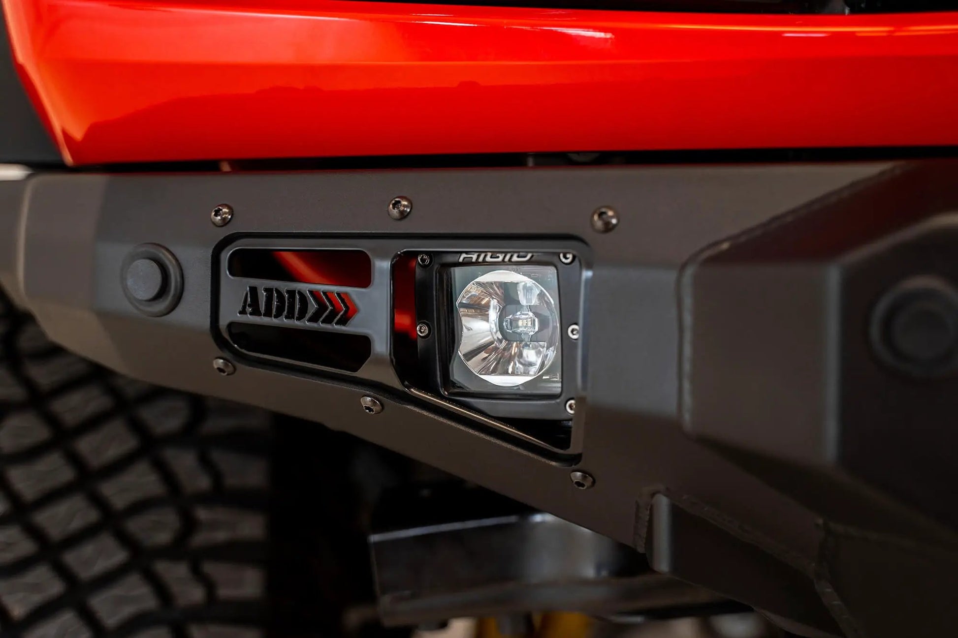 Addictive Desert Designs 2021 - 2023 Ford Bronco Stealth Fighter Front Bumper by Addictive Desert Designs