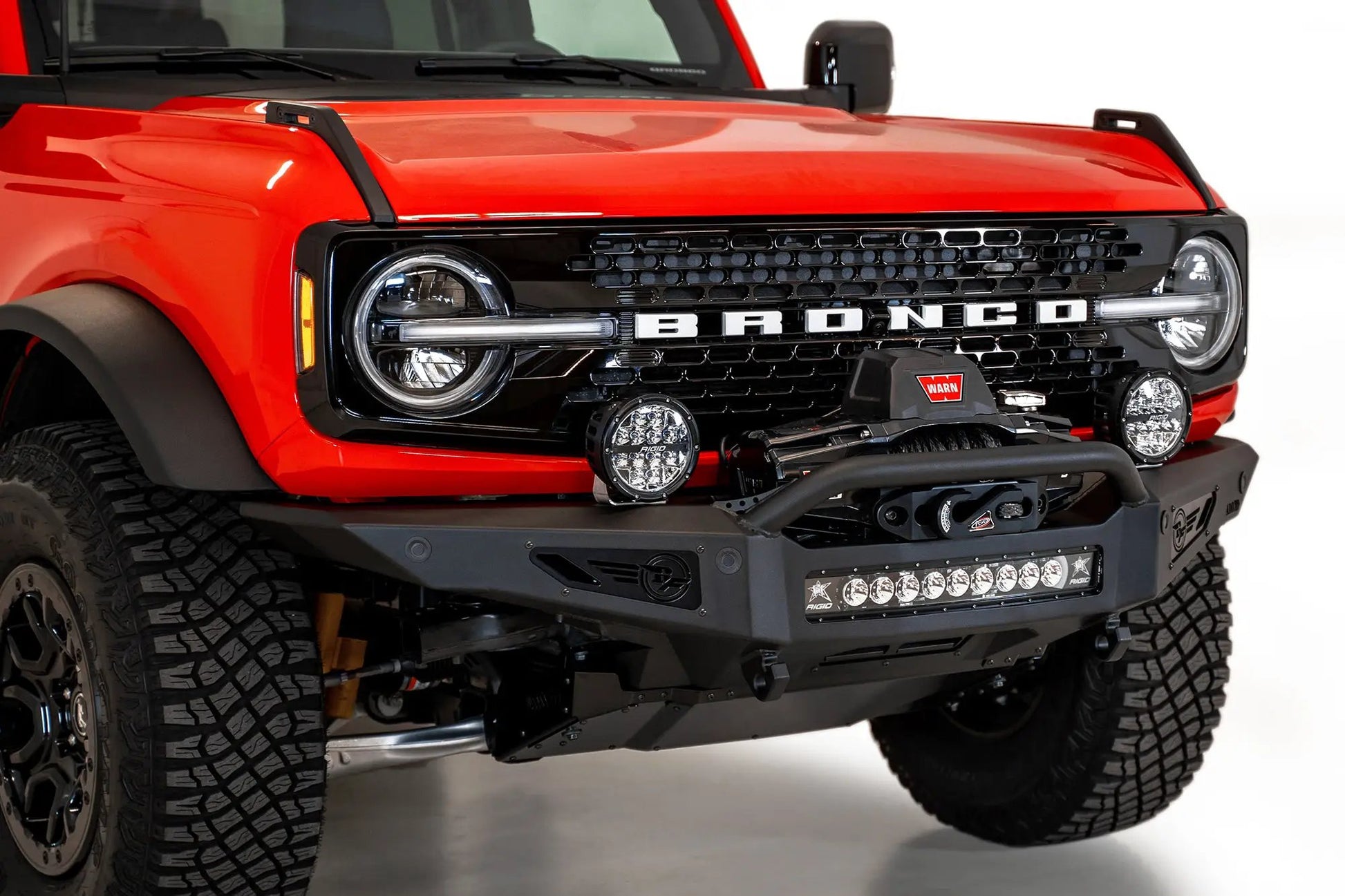 Addictive Desert Designs 2021 - 2023 Ford Bronco Rock Fighter Front Bumper by Addictive Desert Designs