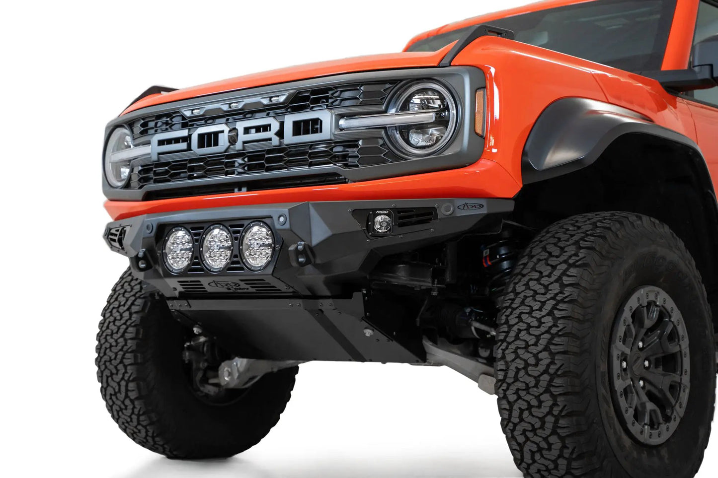 Addictive Desert Designs 2022 - 2023 Ford Bronco Raptor Bomber Front Bumper by Addictive Desert Designs