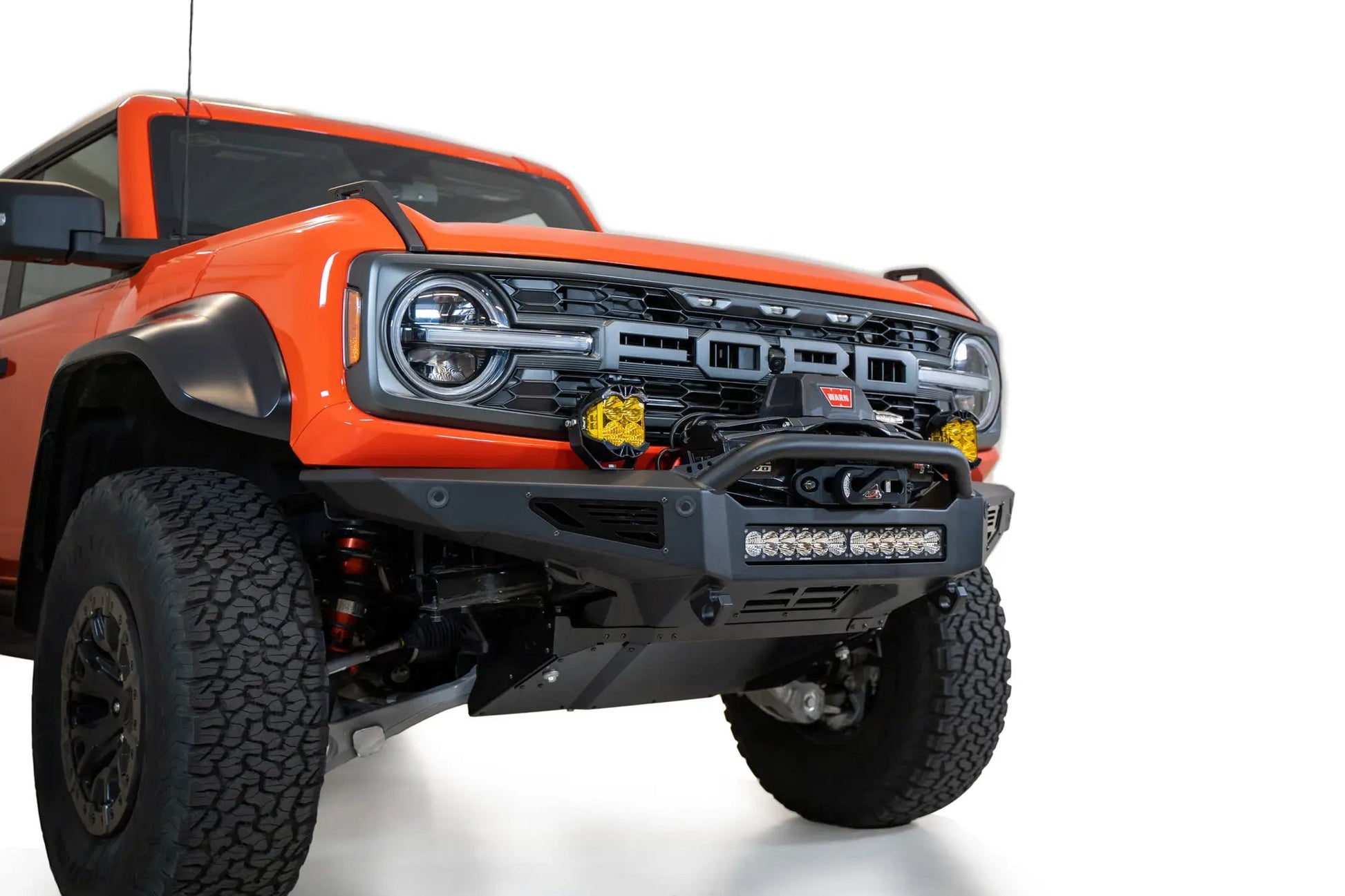 Addictive Desert Designs 2022 - 2023 Ford Bronco Raptor Rock Fighter Front Bumper by Addictive Desert Designs