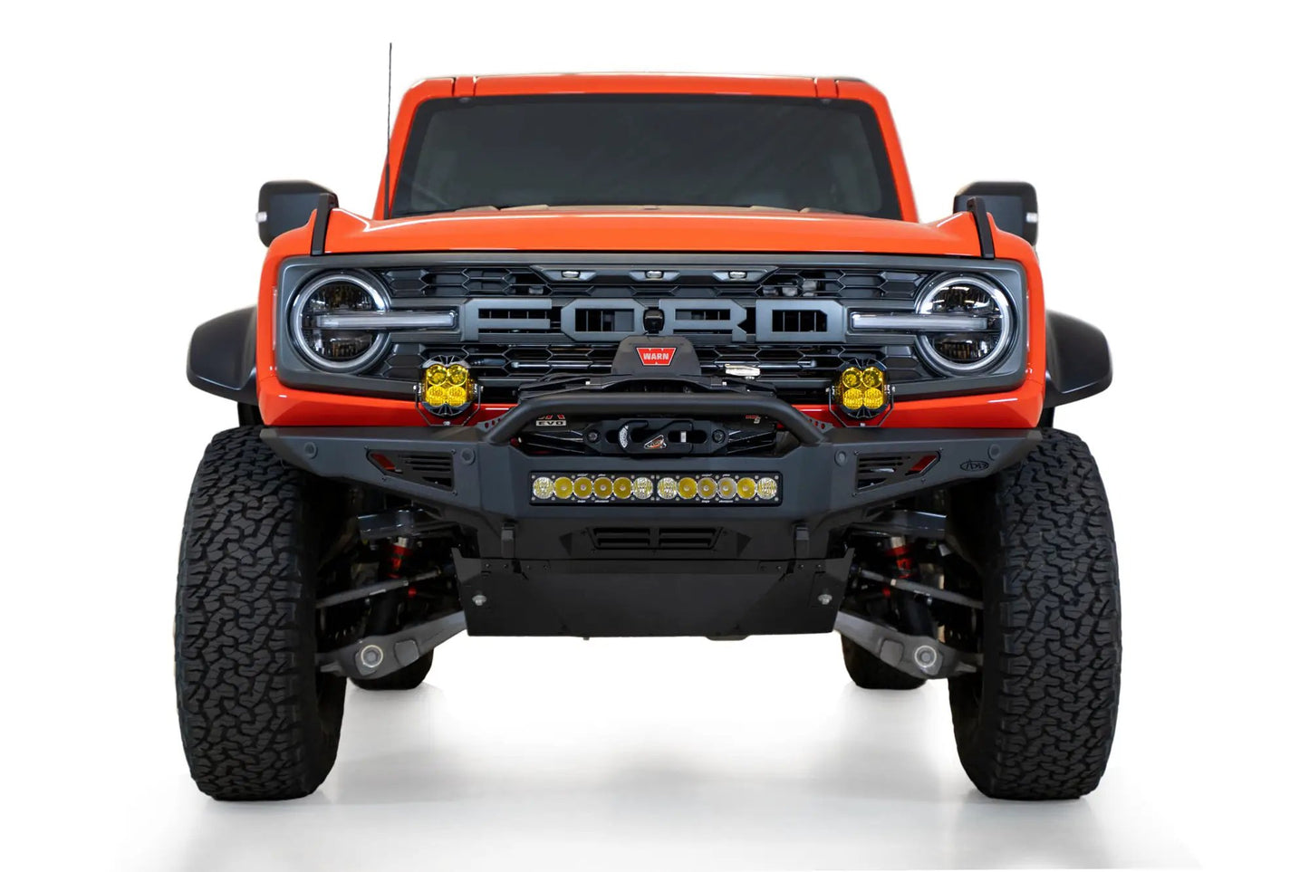 Addictive Desert Designs 2022 - 2023 Ford Bronco Raptor Rock Fighter Front Bumper by Addictive Desert Designs