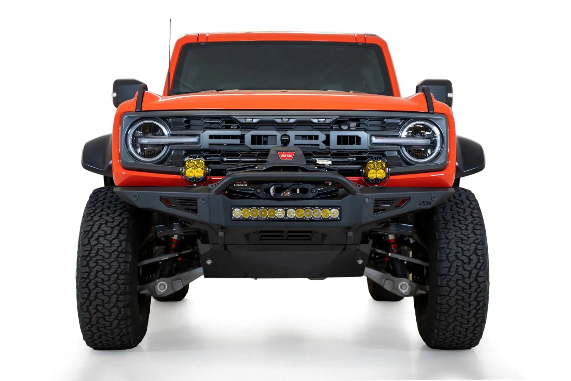 Addictive Desert Designs 2022 - 2023 Ford Bronco Raptor Rock Fighter Front Bumper by Addictive Desert Designs