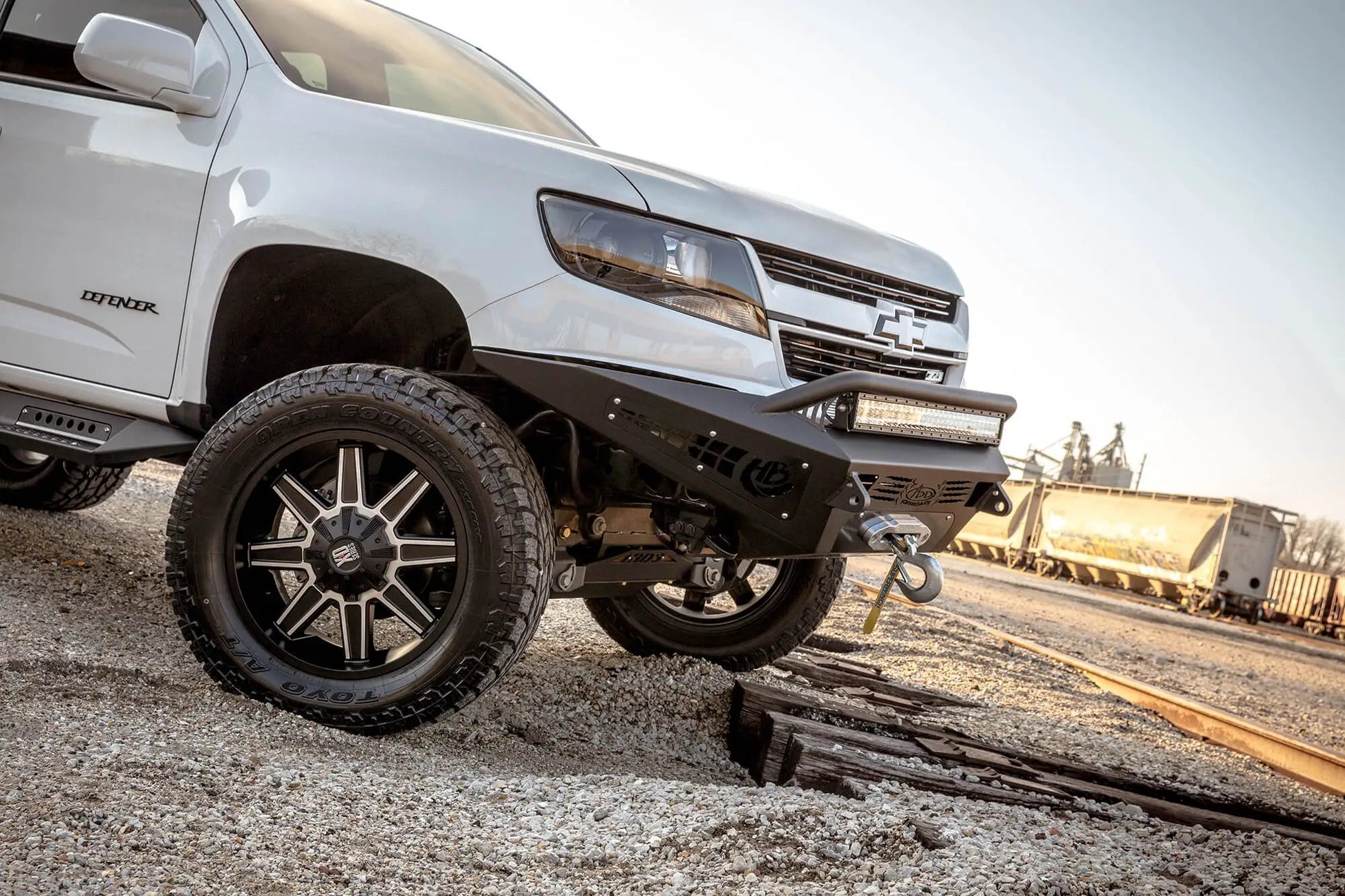 Addictive Desert Designs 2015 - 2020 Chevy Colorado/GMC Canyon HoneyBadger Front Bumper by Addictive Desert Designs