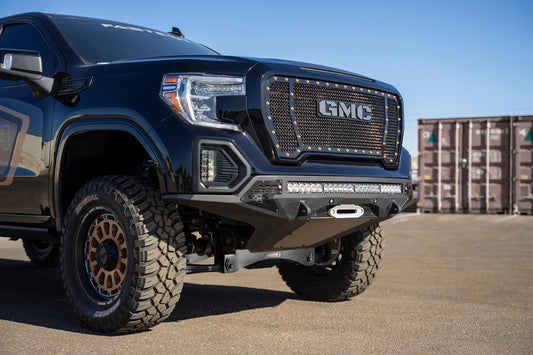 Parachoques delantero Addictive Desert Designs Stealth Fighter para GMC Sierra 1500 2019-2022