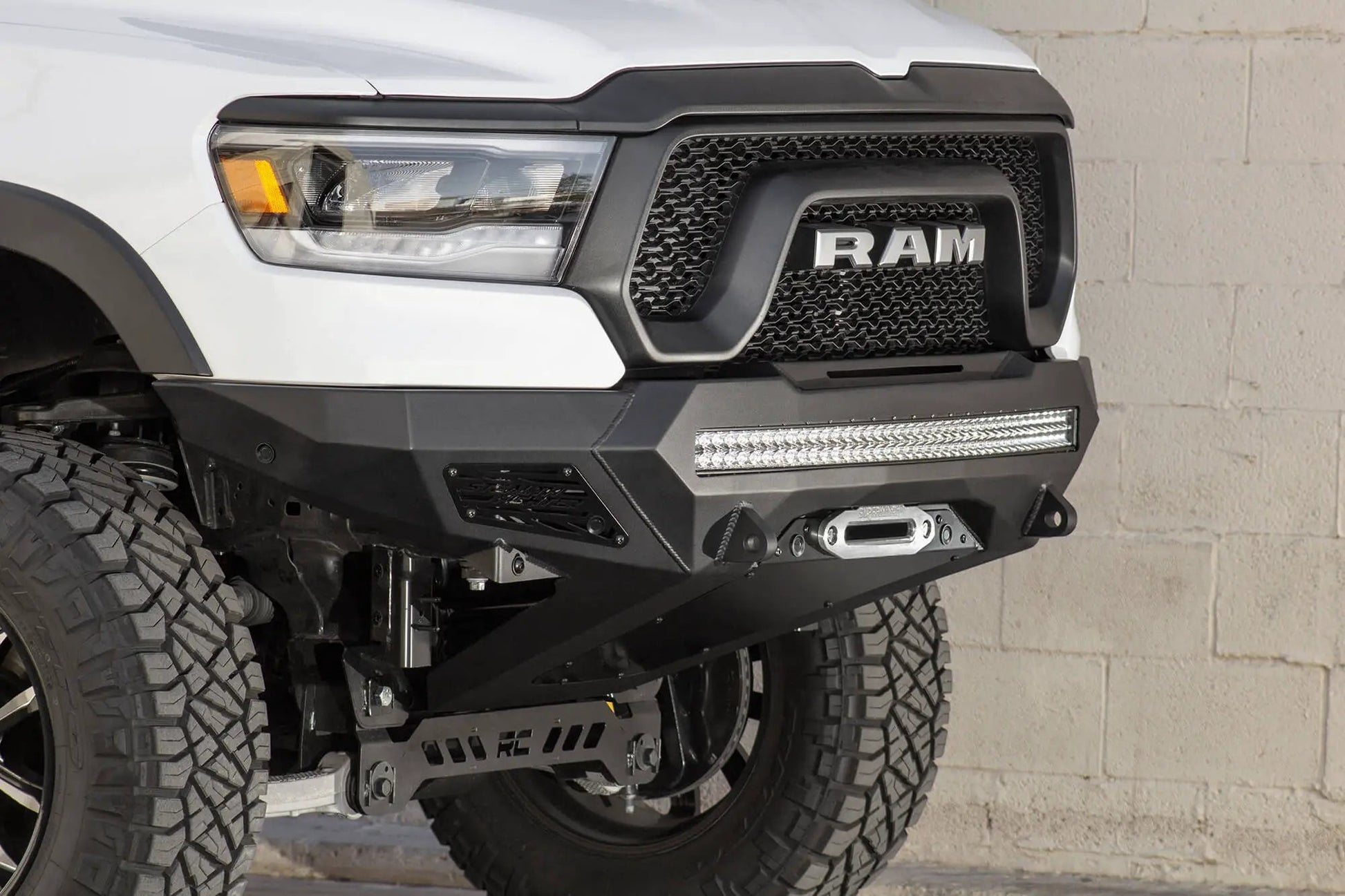 Addictive Desert Designs 2019 - 2023 RAM Rebel 1500 Stealth Fighter Front Bumper by Addictive Desert Designs