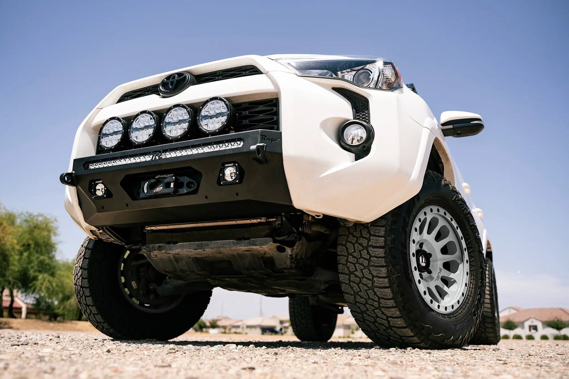Rago Fabrication 2014-2024 Toyota 4Runner Center Mount Winch Front Bumper by Rago Fabrication