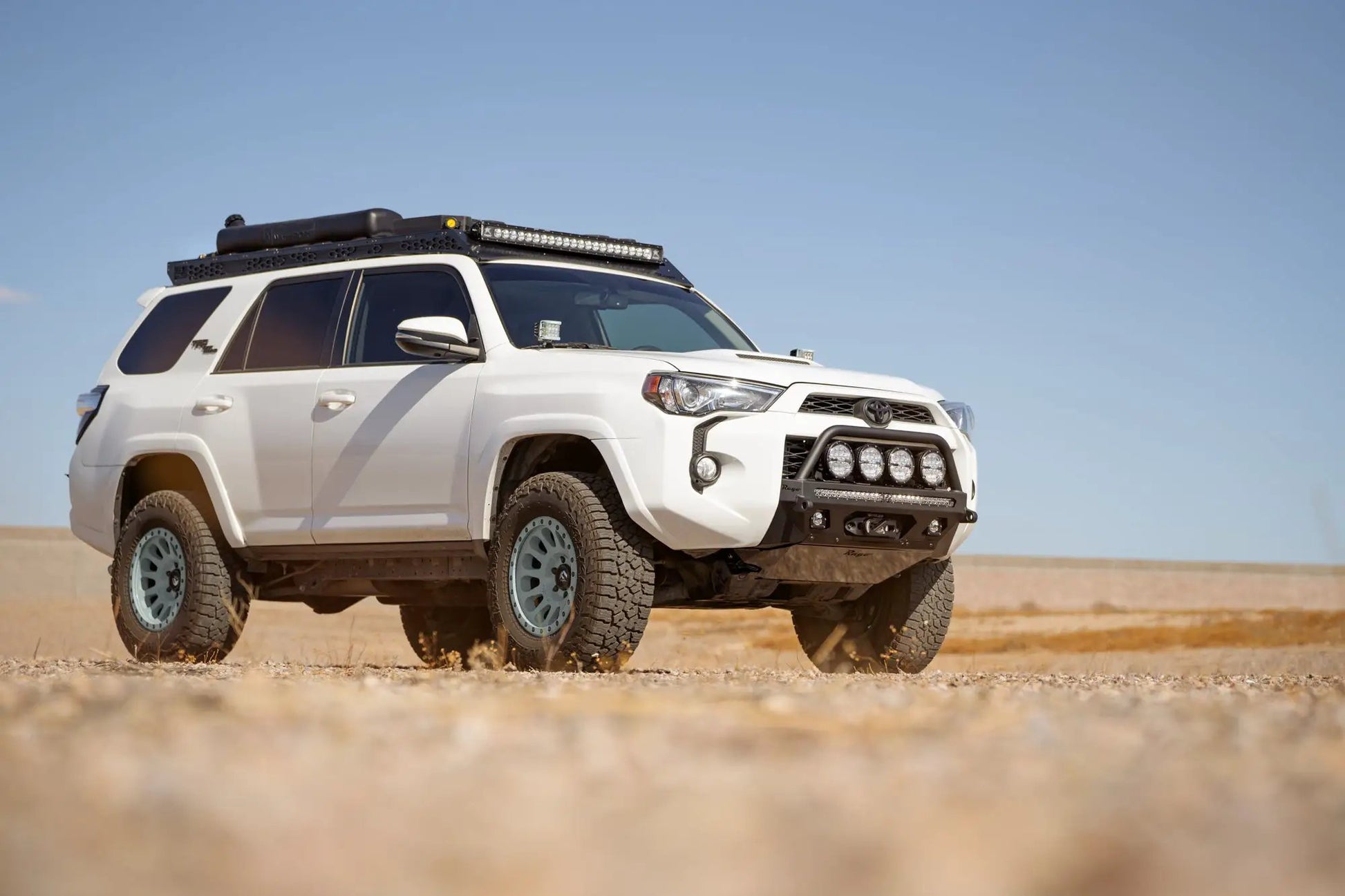 Rago Fabrication 2014-2024 Toyota 4Runner Center Mount Winch Front Bumper with Top Hoop by Rago Fabrication