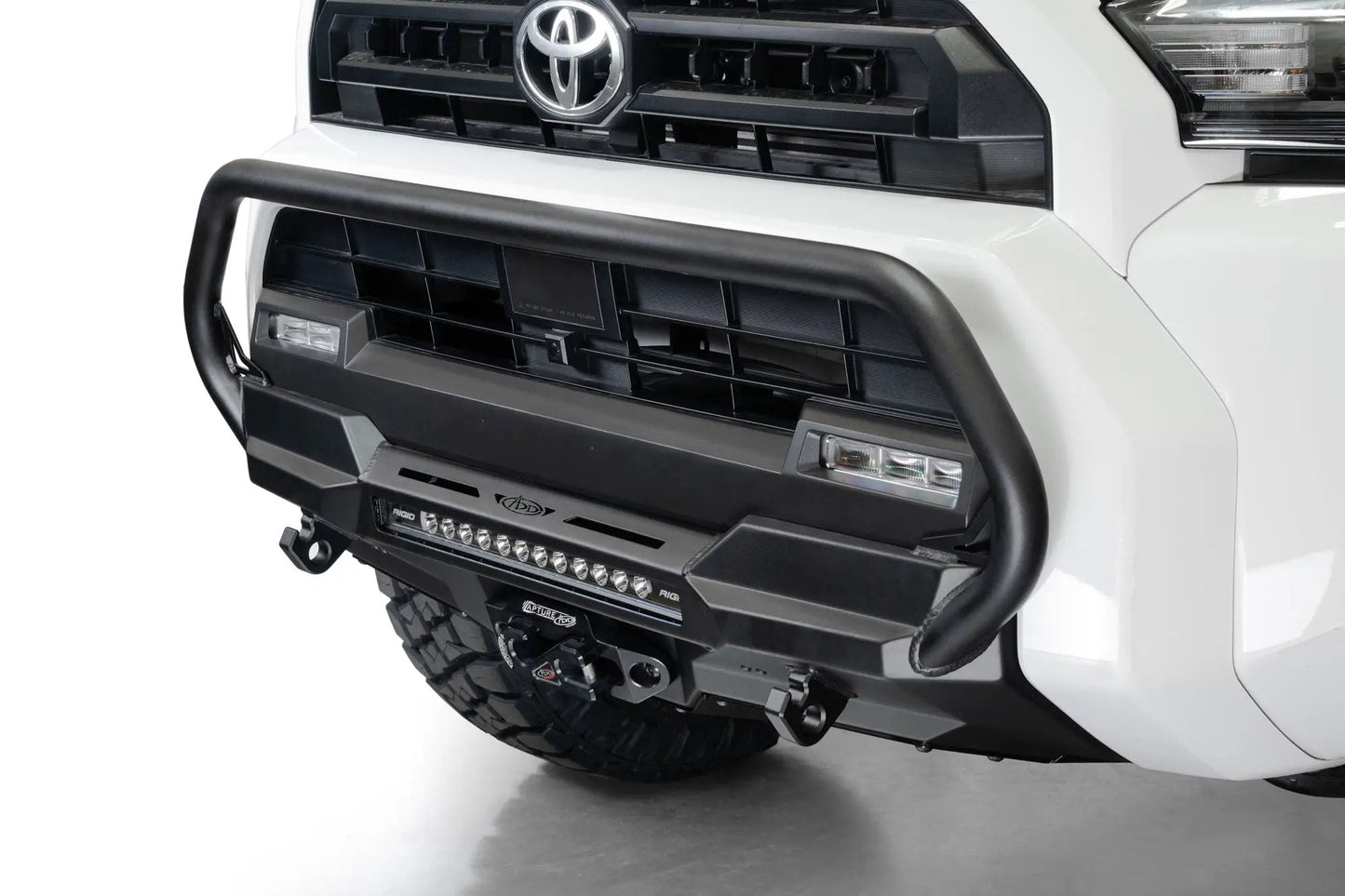 Addictive Desert Designs 2025 Toyota 4Runner Stealth Center Mount Front Bumper with Top Hoop by Addictive Desert Designs