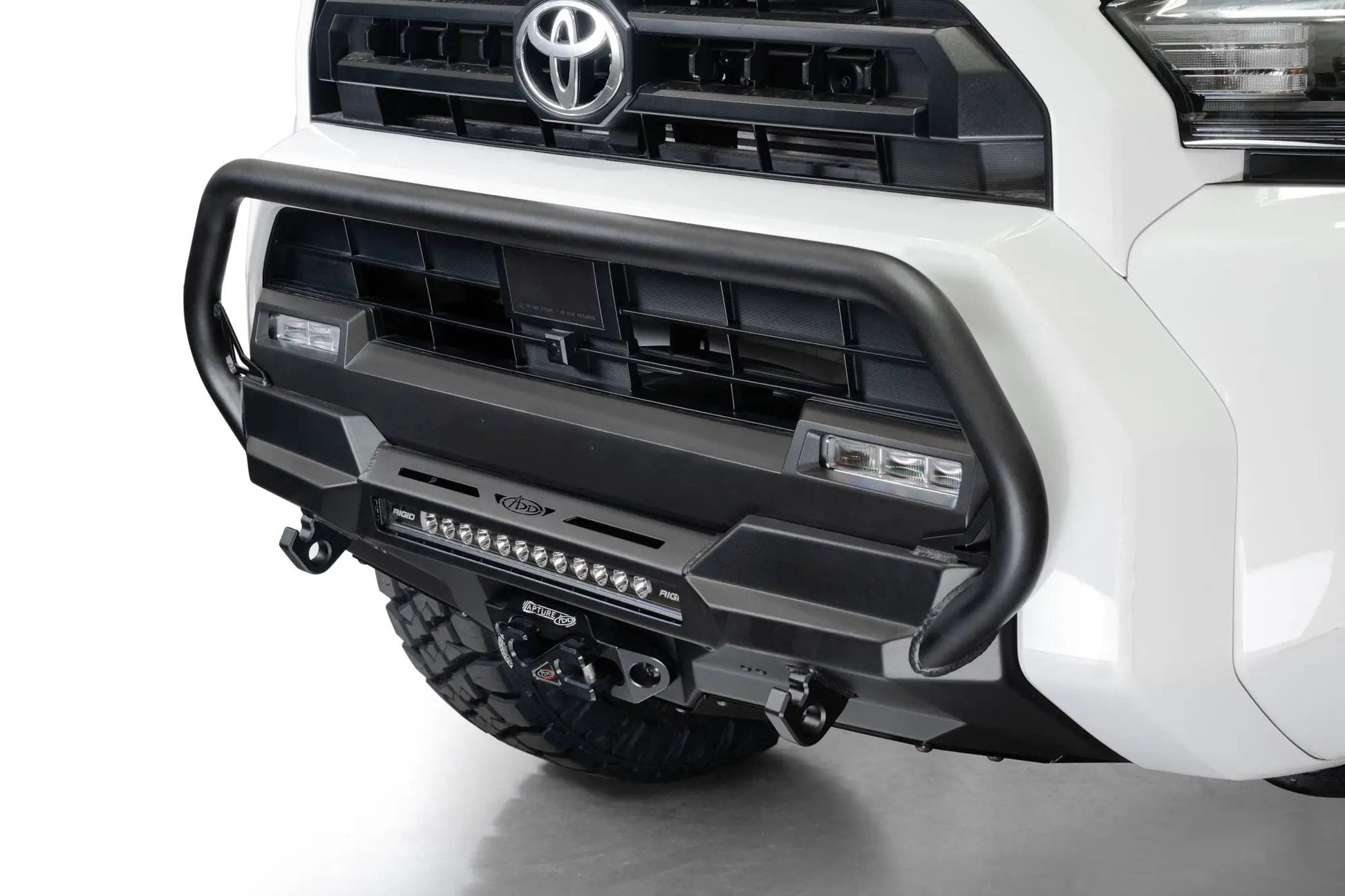 Addictive Desert Designs 2025 Toyota 4Runner Stealth Center Mount Front Bumper with Top Hoop by Addictive Desert Designs