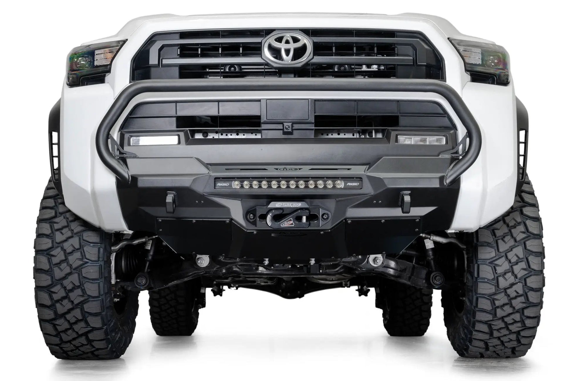 Addictive Desert Designs 2025 Toyota 4Runner Stealth Center Mount Front Bumper with Top Hoop by Addictive Desert Designs