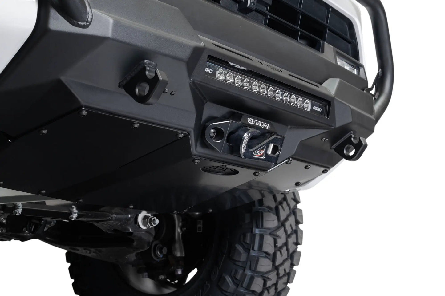 Addictive Desert Designs 2025 Toyota 4Runner Stealth Center Mount Front Bumper with Top Hoop by Addictive Desert Designs