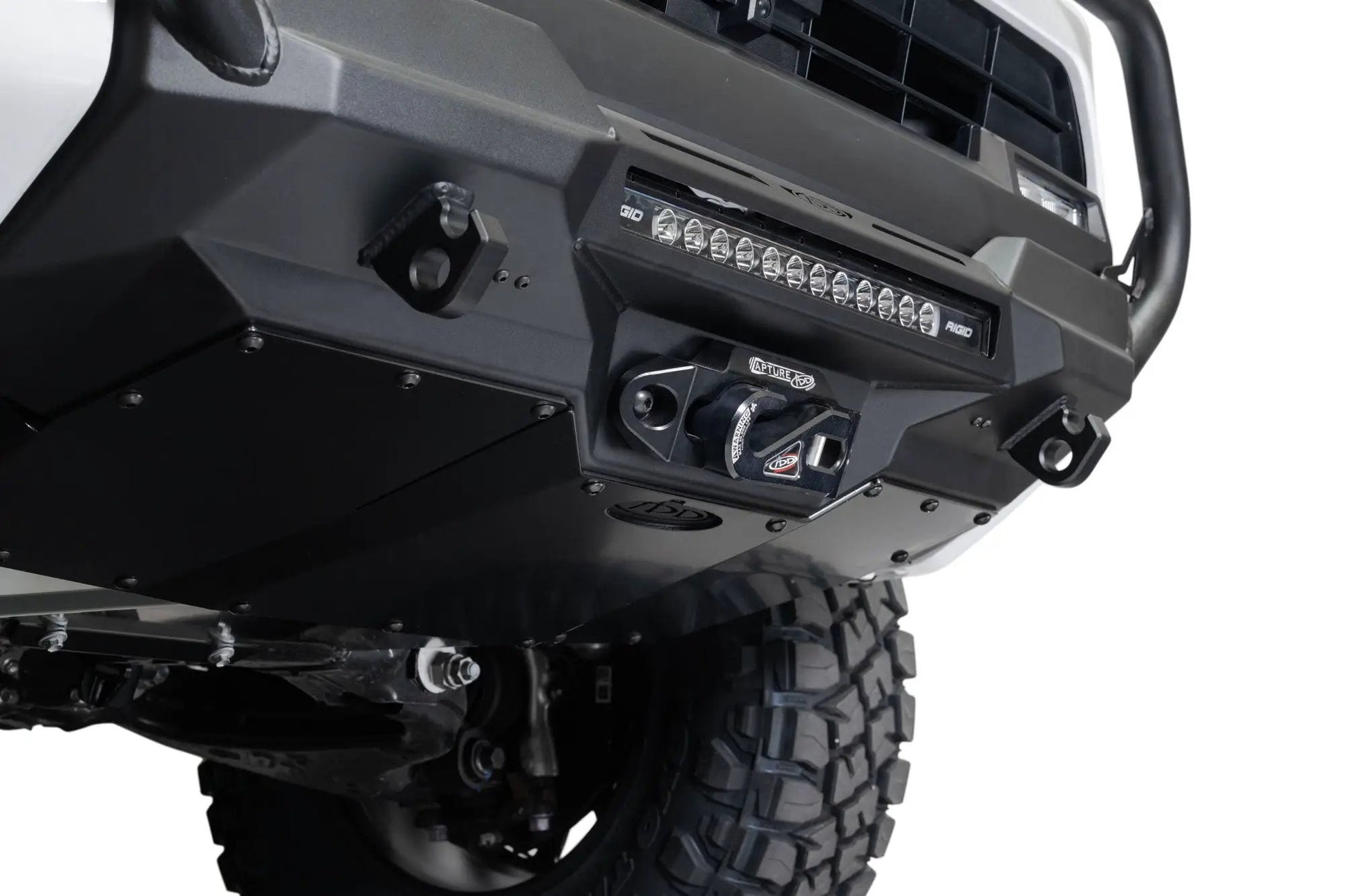 Addictive Desert Designs 2025 Toyota 4Runner Stealth Center Mount Front Bumper with Top Hoop by Addictive Desert Designs