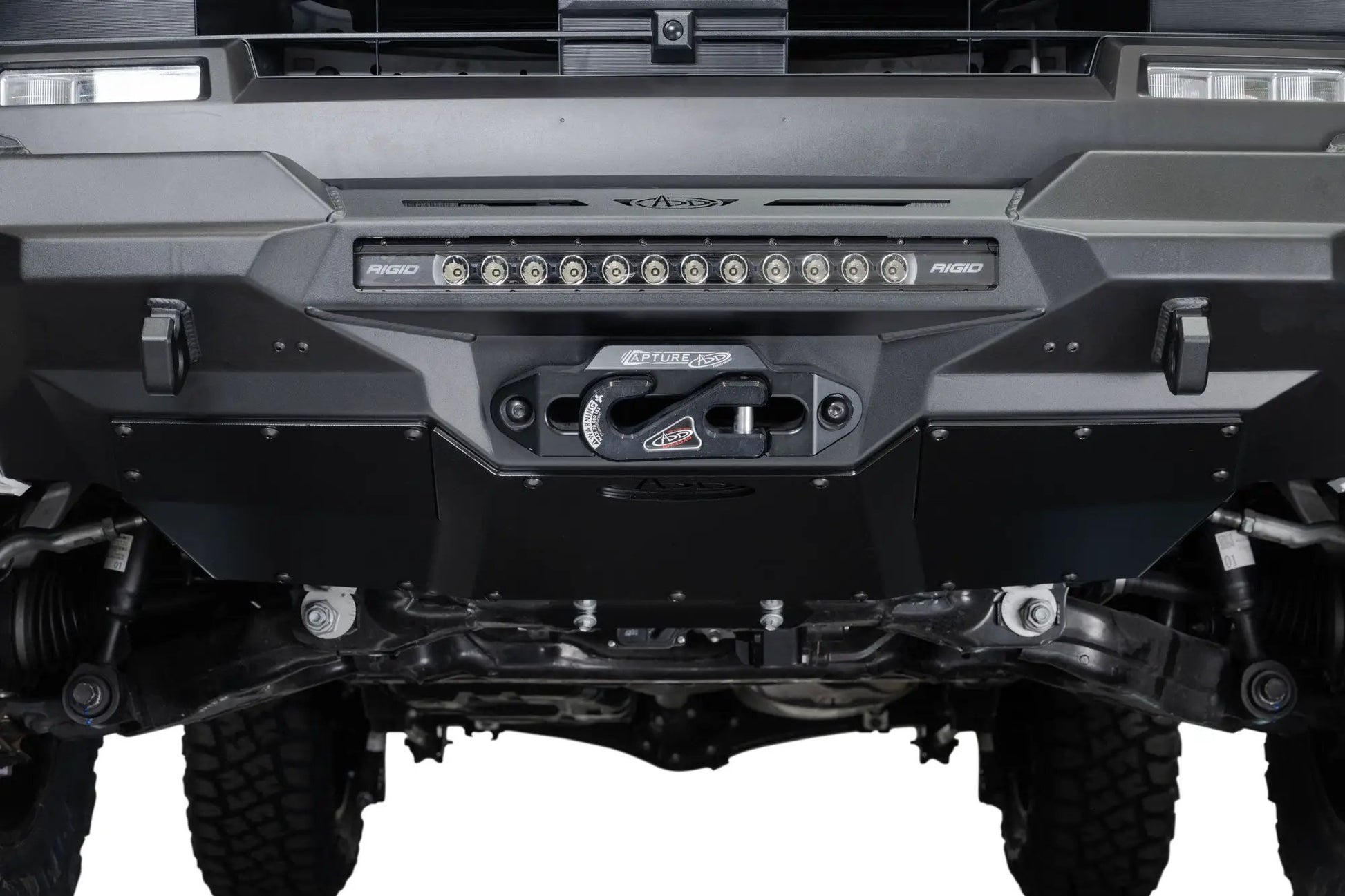 Addictive Desert Designs 2025 Toyota 4Runner Stealth Center Mount Front Bumper with Top Hoop by Addictive Desert Designs