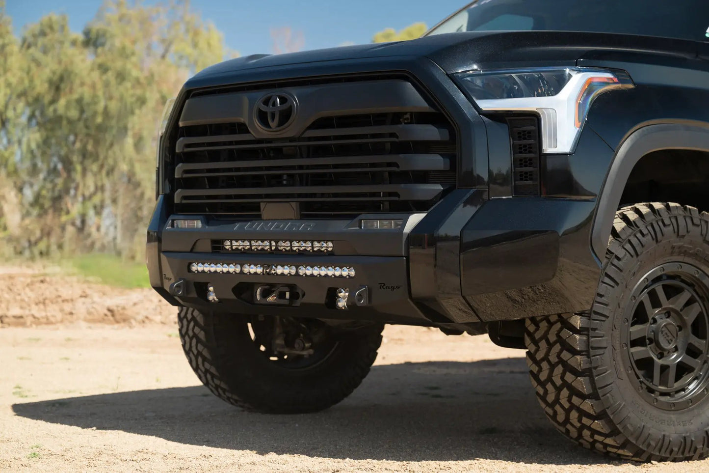 Rago Fabrication 2022-2025 Toyota Tundra Center Mount Winch Front Bumper by Rago Fabrication