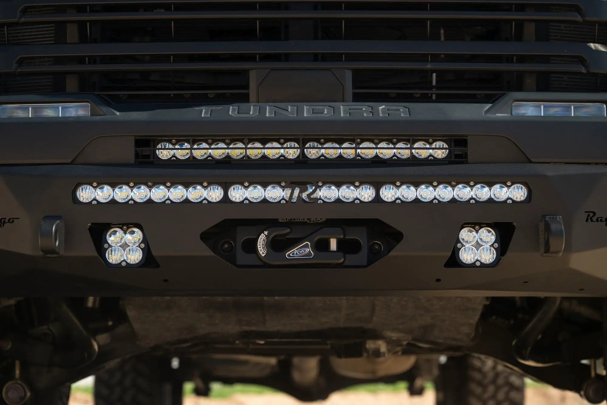 Rago Fabrication 2022-2025 Toyota Tundra Center Mount Winch Front Bumper by Rago Fabrication