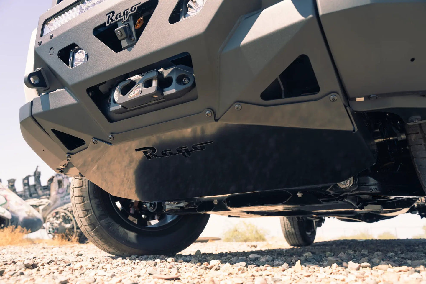 Rago Fabrication 2024 Toyota Land Cruiser Front Skid Plate for Center Mount Front Bumper by Rago Fabrication