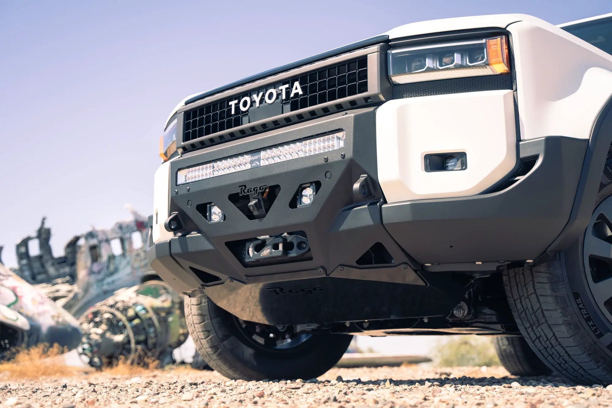 Rago Fabrication 2024 Toyota Land Cruiser Center Mount Winch Front Bumper by Rago Fabrication