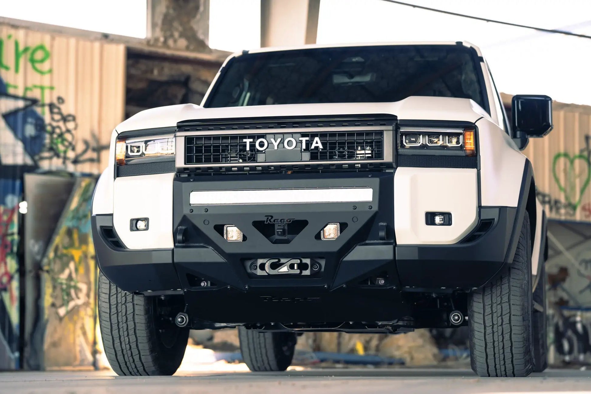 Rago Fabrication 2024 Toyota Land Cruiser Center Mount Winch Front Bumper by Rago Fabrication