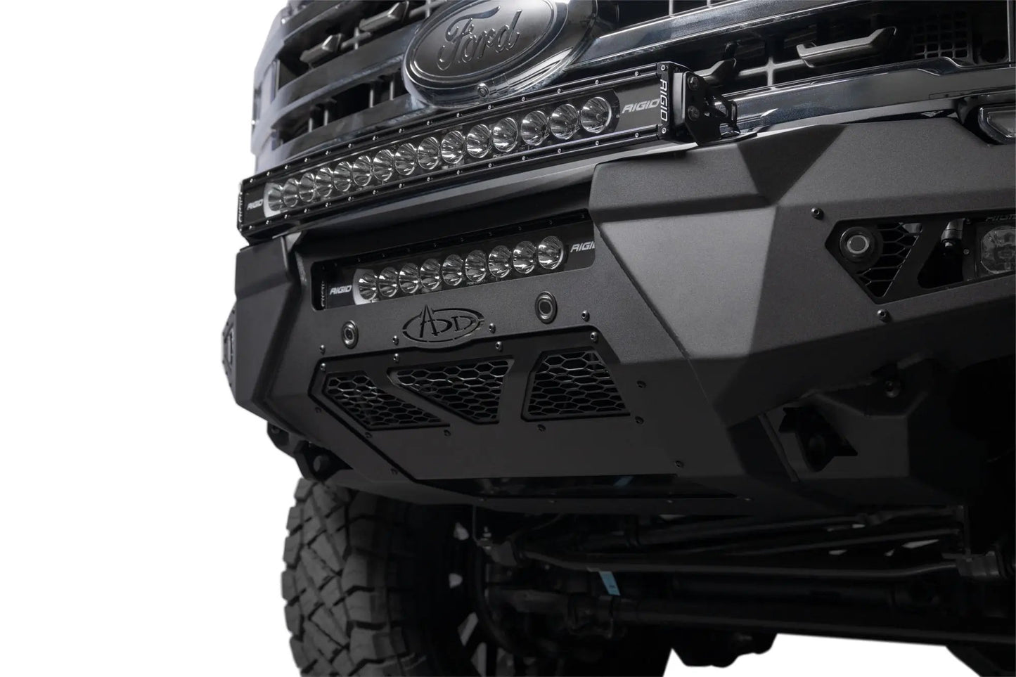 Addictive Desert Designs 2023-2025 Ford Super Duty Honeybadger Front Bumper by Addictive Desert Designs