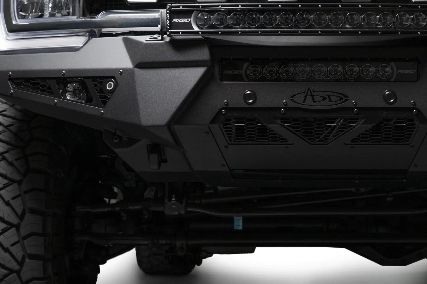 Addictive Desert Designs 2023-2025 Ford Super Duty Honeybadger Front Bumper by Addictive Desert Designs