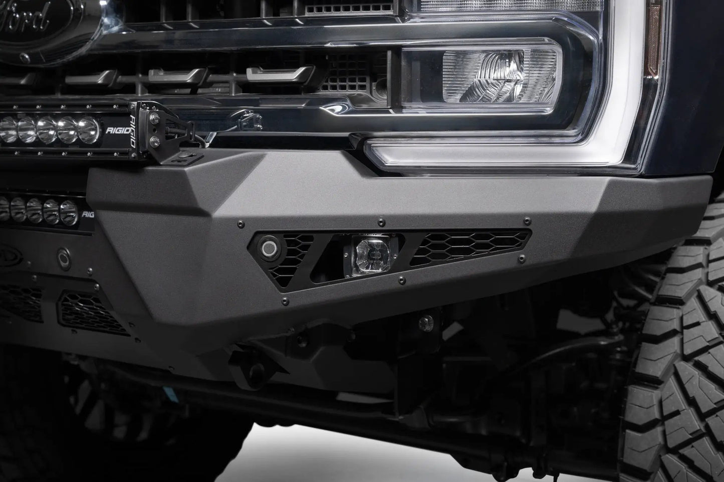 Addictive Desert Designs 2023-2025 Ford Super Duty Honeybadger Front Bumper by Addictive Desert Designs