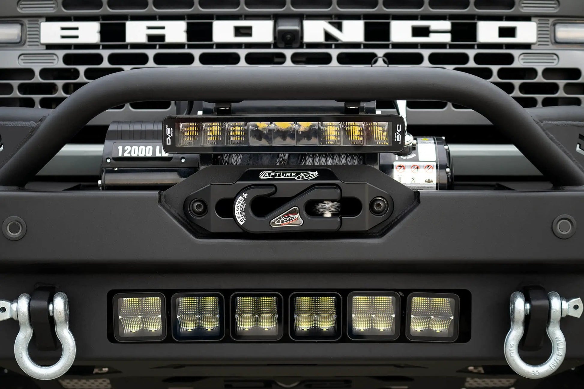 2021-2025 Ford Bronco DV8 Offroad Fs-15 Series Winch Front Bumper by DV8 Offroad