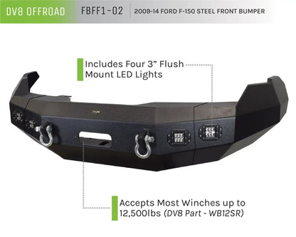 DV8 Offroad 09-14 Ford F-150 Truck Front Full Size Bumper by DV8 Offroad