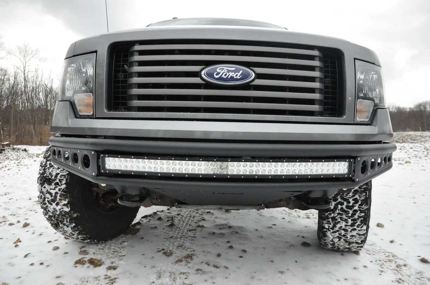 DV8 Offroad 09-14 Ford F-150 Truck Front Full Size Bumper; Baja Style by DV8 Offroad