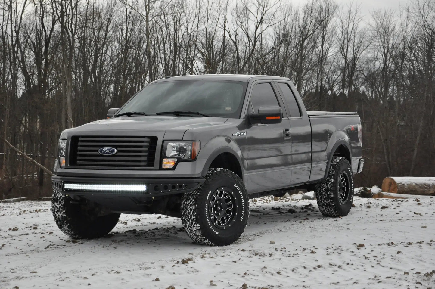 DV8 Offroad 09-14 Ford F-150 Truck Front Full Size Bumper; Baja Style by DV8 Offroad