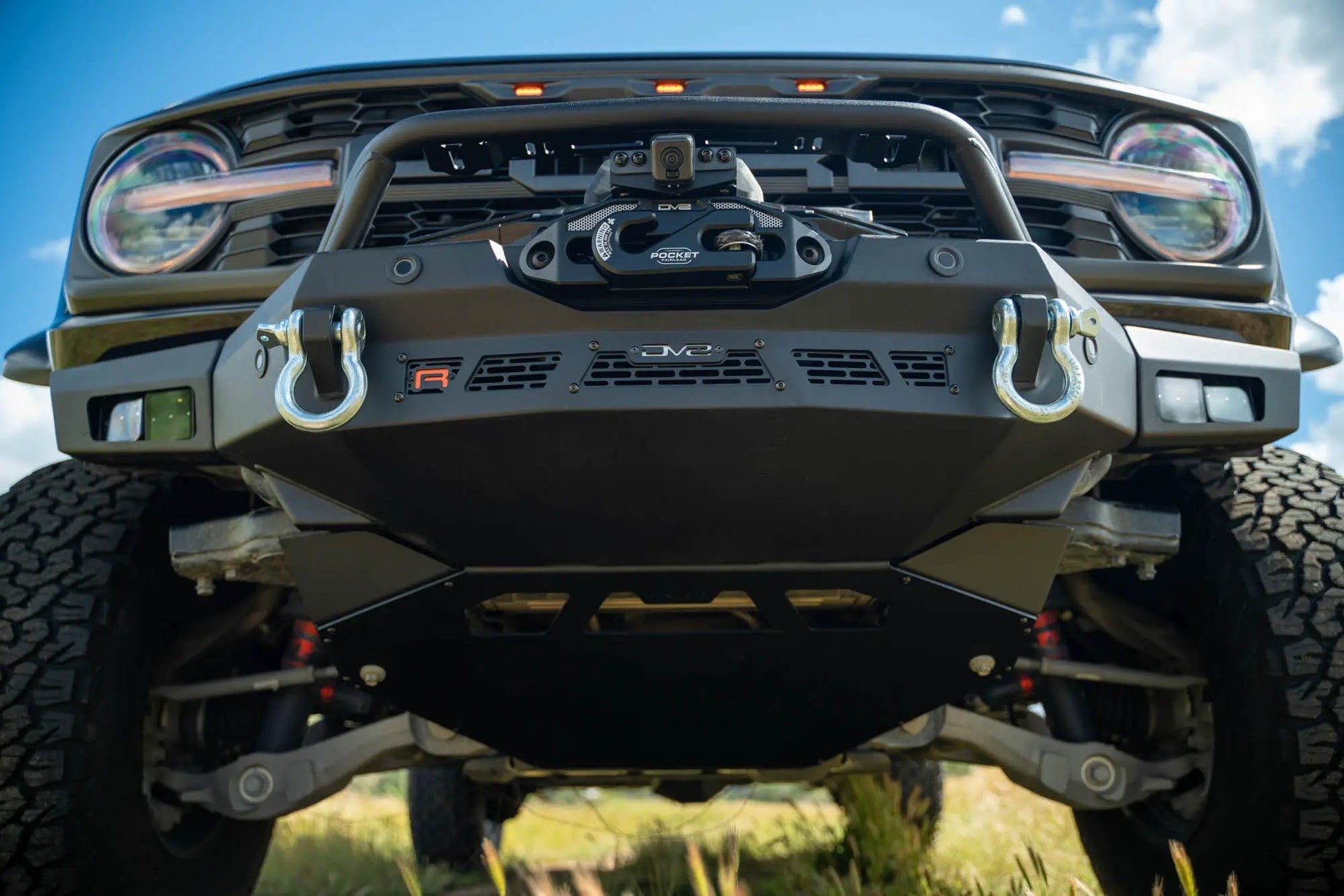 DV8 Offroad Ford Bronco Raptor Spec Series Winch Front Bumper by DV8 Offroad