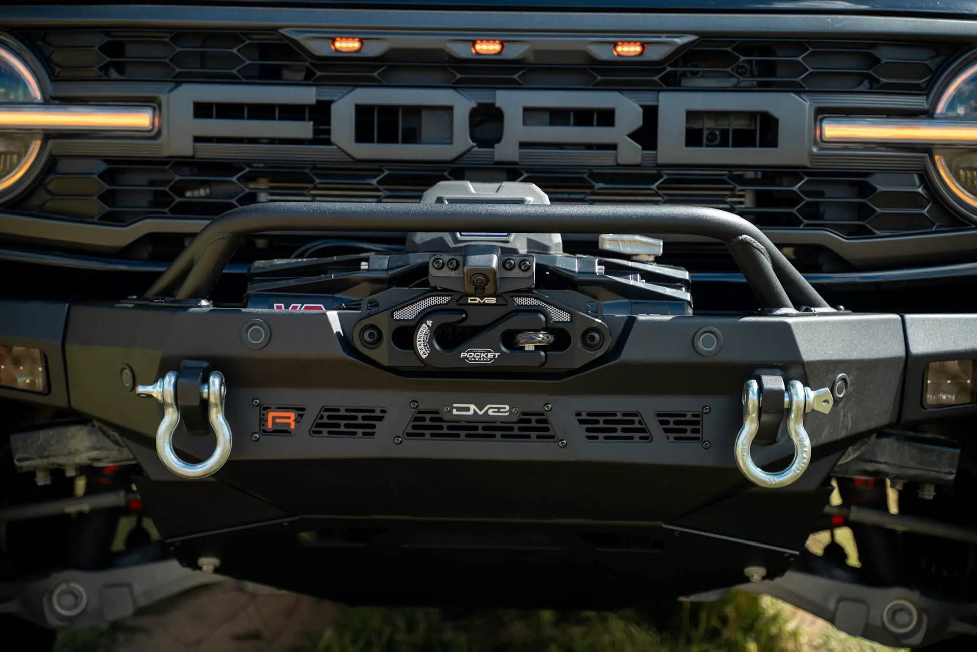 DV8 Offroad Ford Bronco Raptor Spec Series Winch Front Bumper by DV8 Offroad