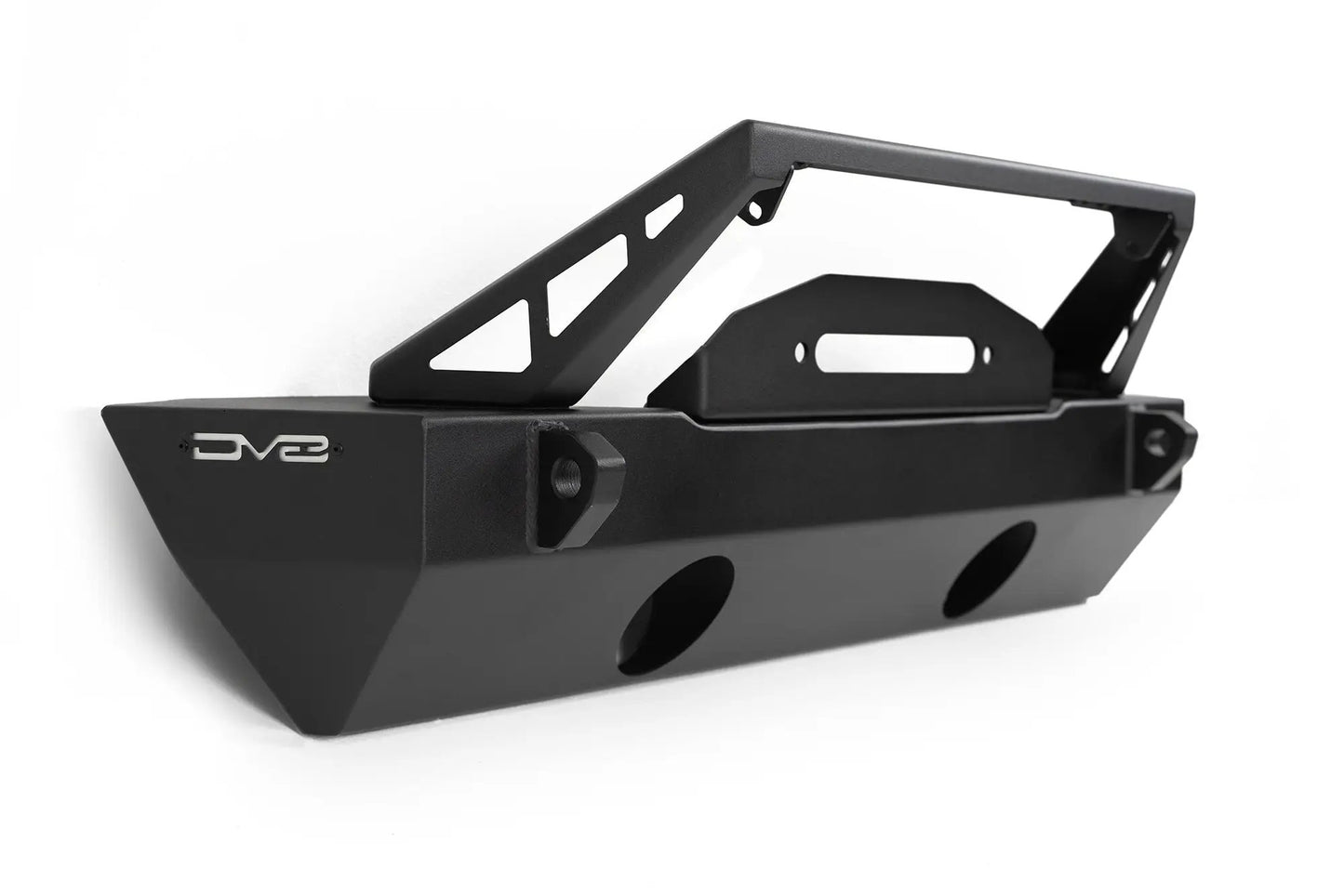 DV8 Offroad FS-25 Stubby Front Bumper with Plated Bull Bar by DV8 Offroad
