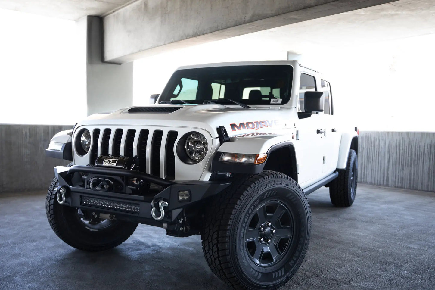 DV8 Offroad Jeep Wrangler JL & Gladiator JT FS-7 Mid-Width Winch Front Bumper by DV8 Offroad