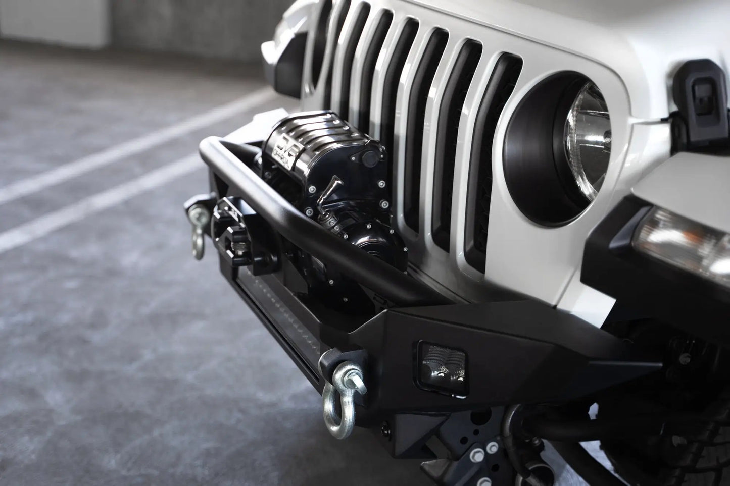 DV8 Offroad Jeep Wrangler JL & Gladiator JT FS-7 Mid-Width Winch Front Bumper by DV8 Offroad